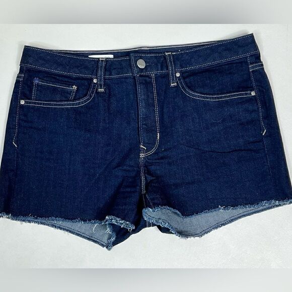 Gap | Slim Cut-Off Maddie High Rise Raw Hem Denim Shorts - Picture 1 of 5